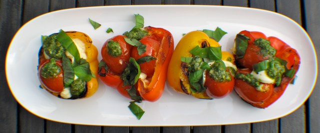 Gilladar fylltar paprikur