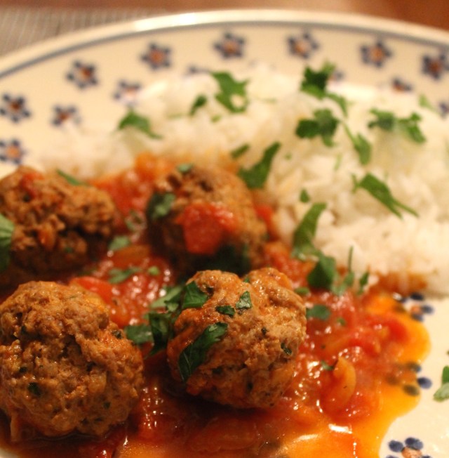 Indverksar lambakjötsbollur