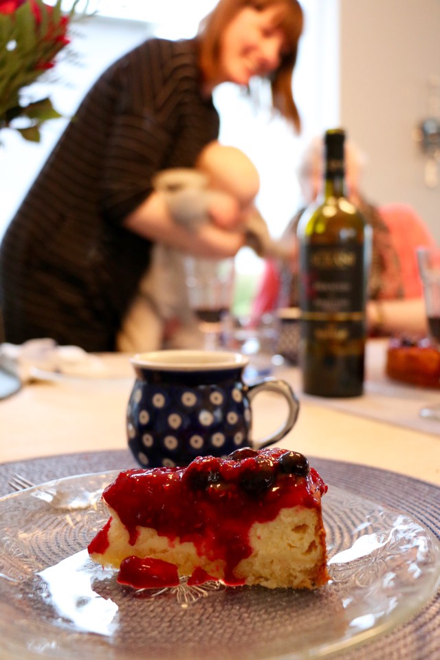 Sítrónuostakaka með kókosbotni